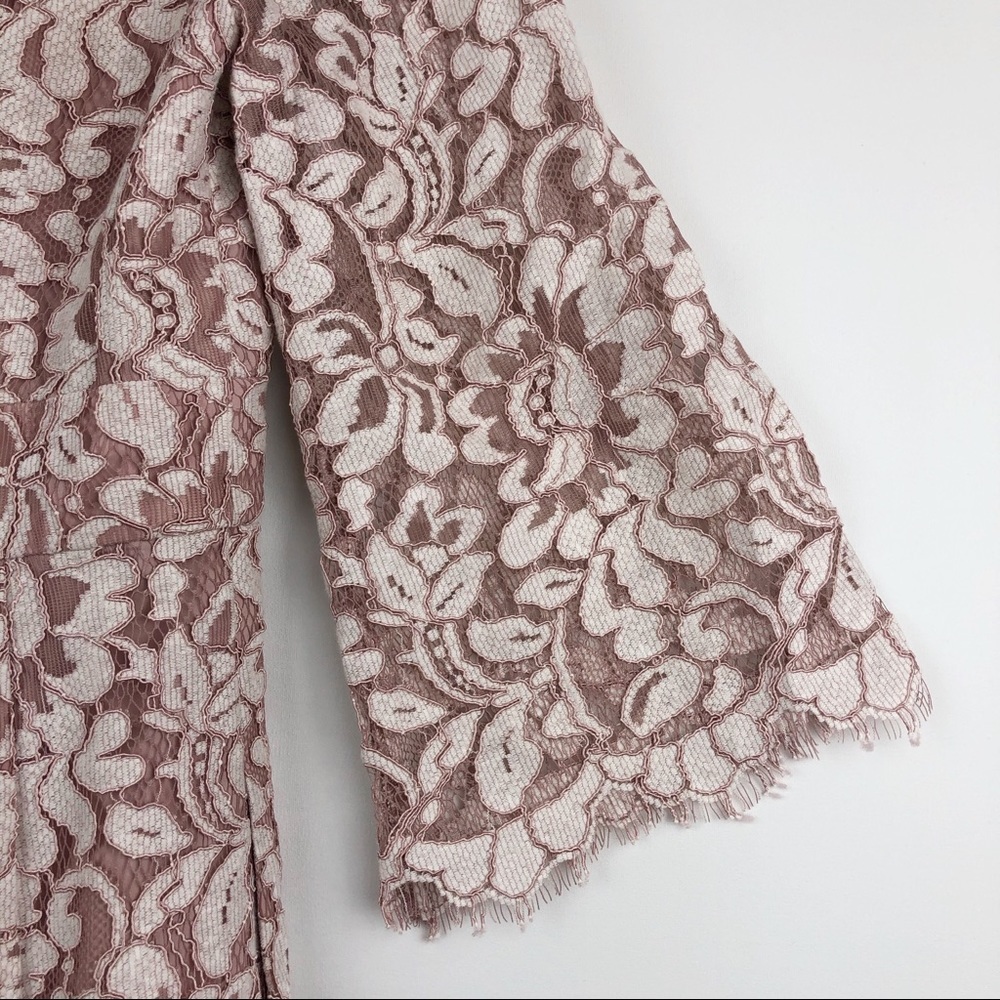 Eliza J Blush Fit & Flare Lace Dress Size 6 - Picture 5 of 8